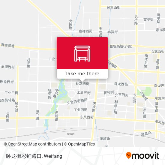 卧龙街彩虹路口 map