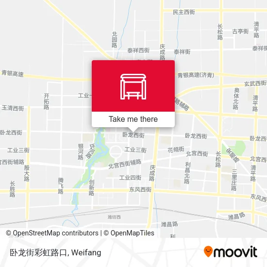 卧龙街彩虹路口 map