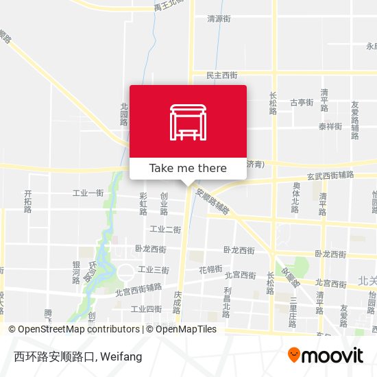 西环路安顺路口 map