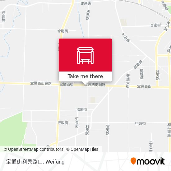 宝通街利民路口 map