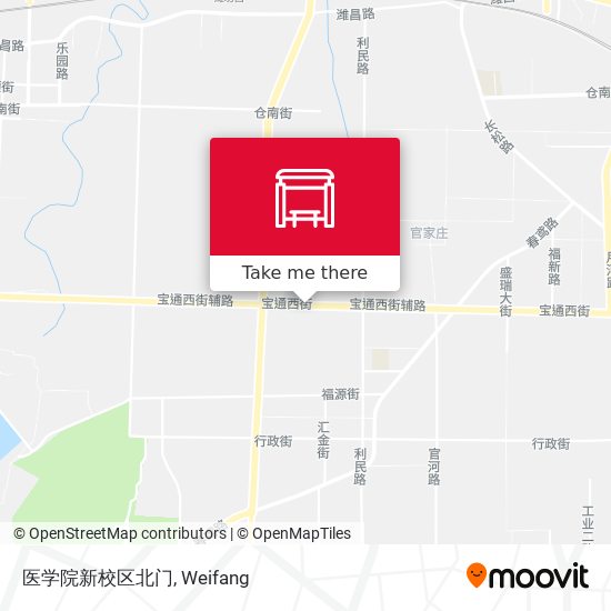 医学院新校区北门 map