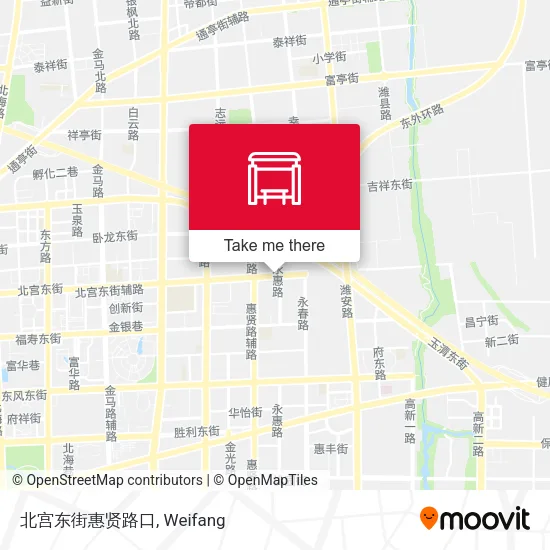 北宫东街惠贤路口 map