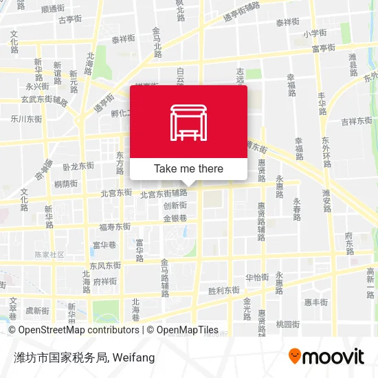潍坊市国家税务局 map