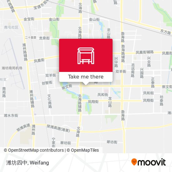 潍坊四中 map