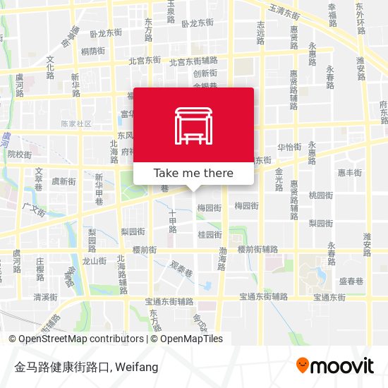 金马路健康街路口 map