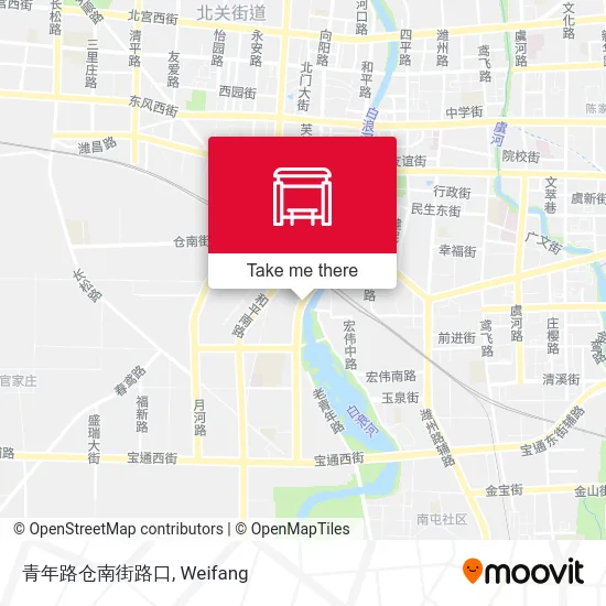 青年路仓南街路口 map