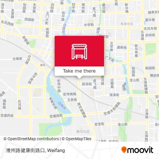 潍州路健康街路口 map