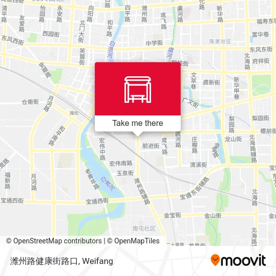 潍州路健康街路口 map