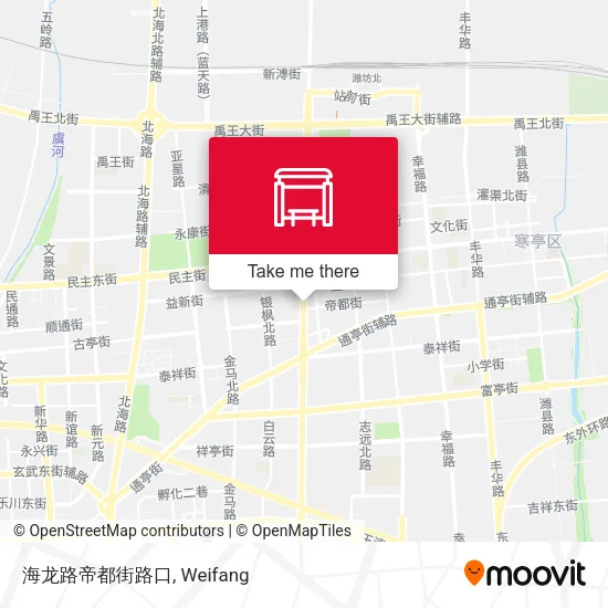 海龙路帝都街路口 map