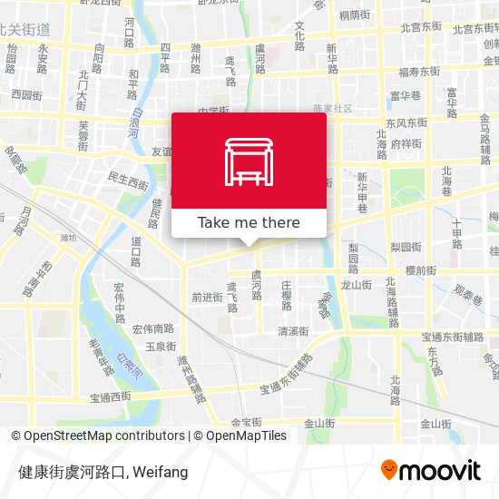 健康街虞河路口 map
