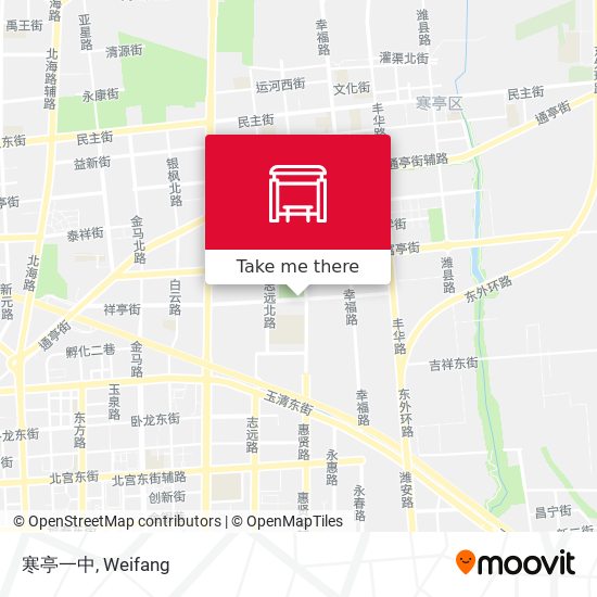 寒亭一中 map