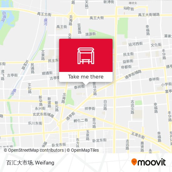 百汇大市场 map