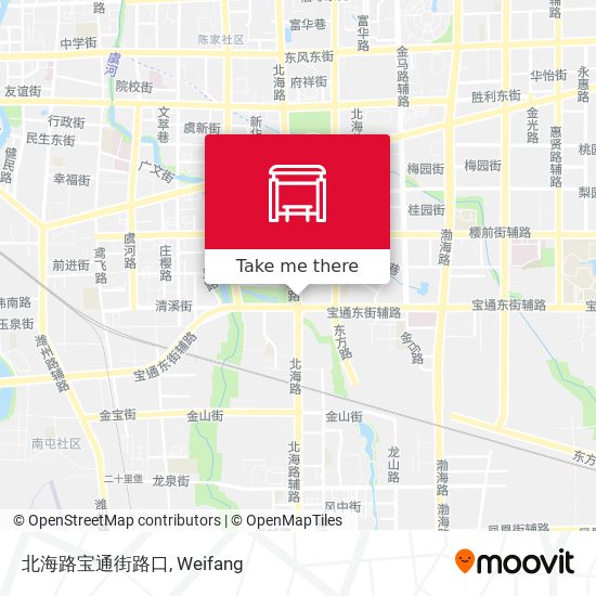 北海路宝通街路口 map