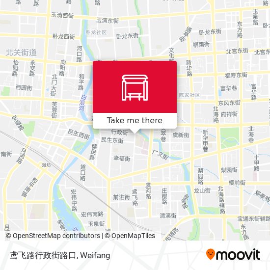鸢飞路行政街路口 map