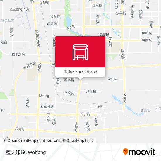 蓝天印刷 map