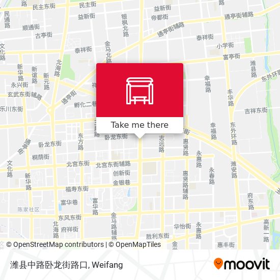 潍县中路卧龙街路口 map