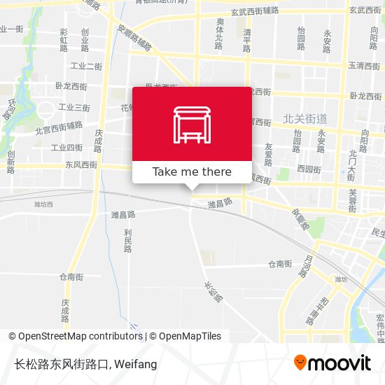 长松路东风街路口 map
