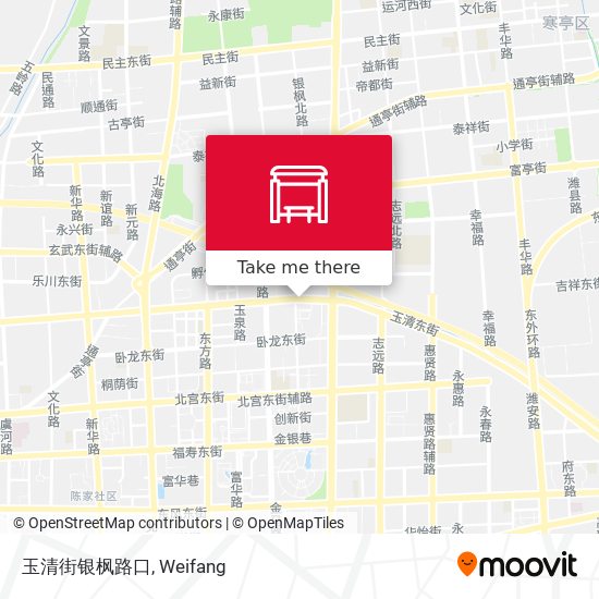 玉清街银枫路口 map