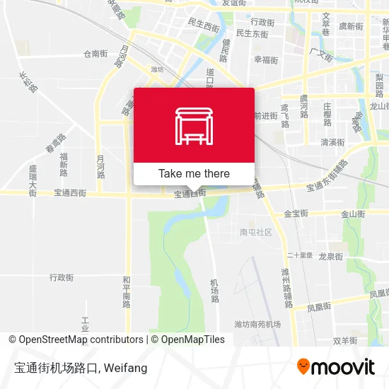 宝通街机场路口 map