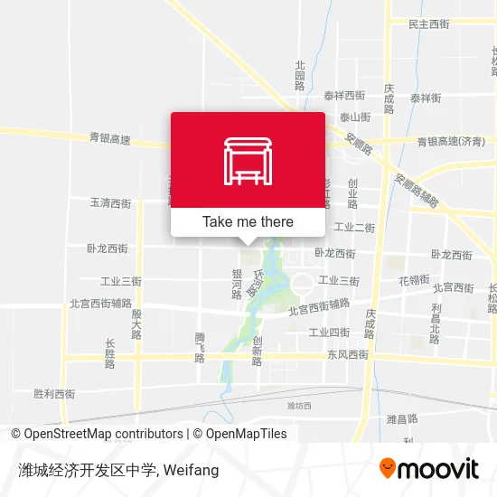 潍城经济开发区中学 map