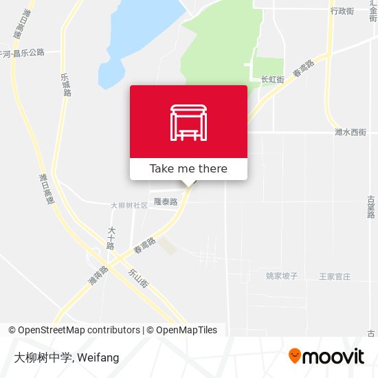 大柳树中学 map