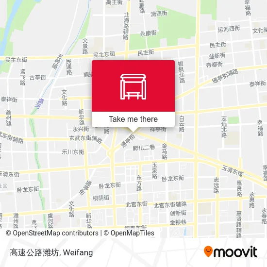 高速公路潍坊 map
