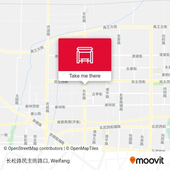 长松路民主街路口 map