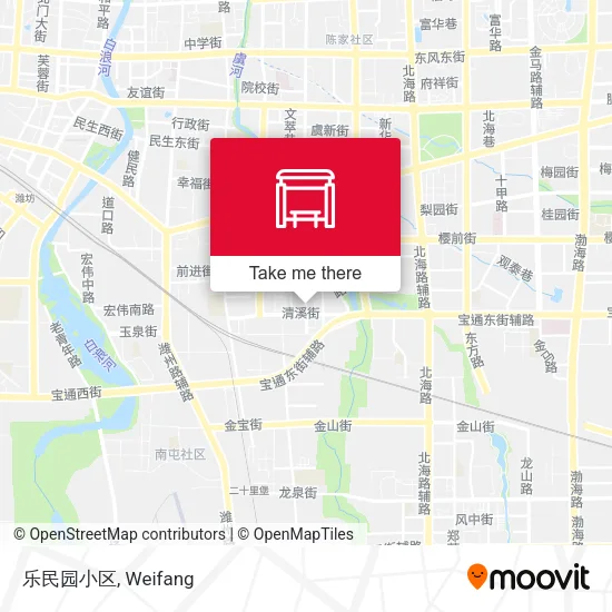 乐民园小区 map