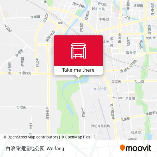 白浪绿洲湿地公园 map
