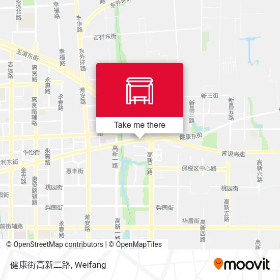 健康街高新二路 map