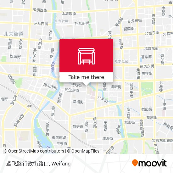 鸢飞路行政街路口 map