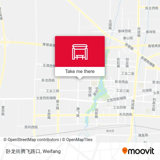 卧龙街腾飞路口 map