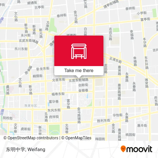 东明中学 map