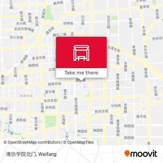 潍坊学院北门 map