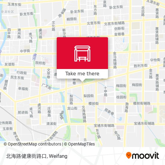 北海路健康街路口 map