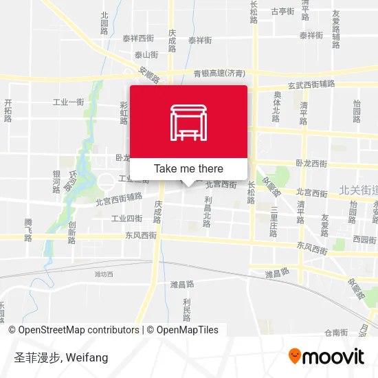 圣菲漫步 map
