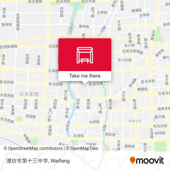 潍坊市第十三中学 map