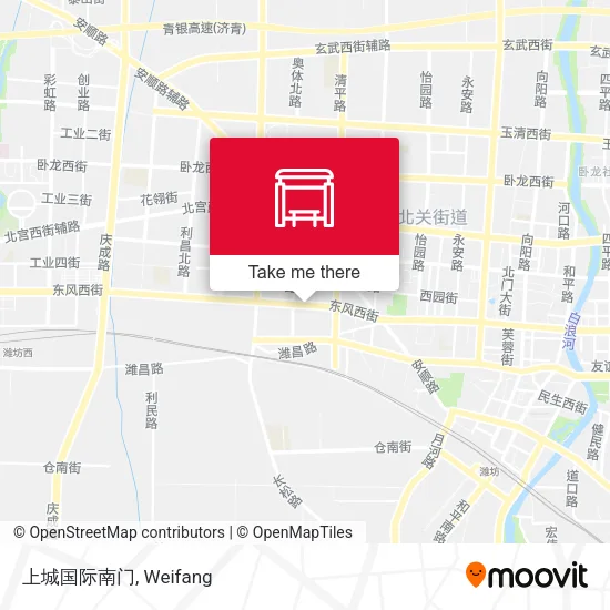 上城国际南门 map