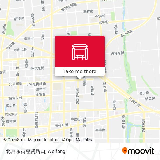 北宫东街惠贤路口 map