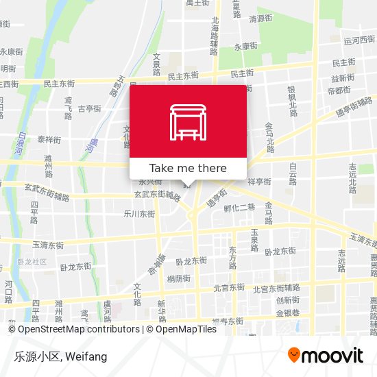 乐源小区 map