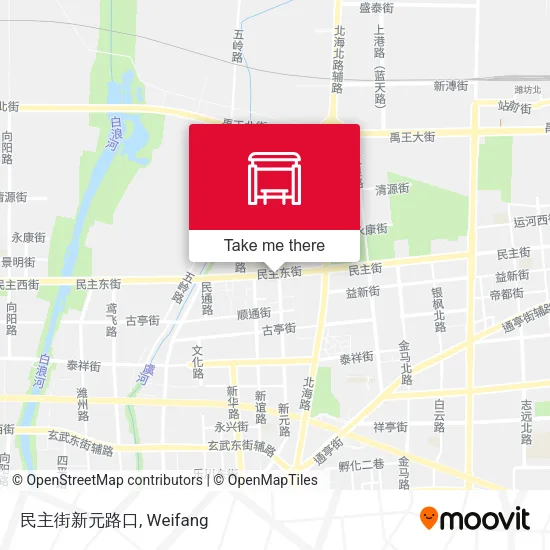 民主街新元路口 map