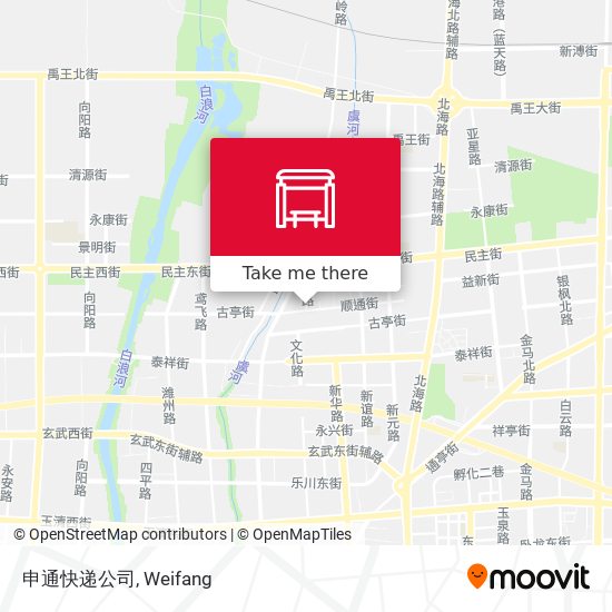 申通快递公司 map