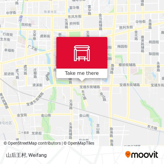 山后王村 map