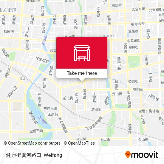健康街虞河路口 map