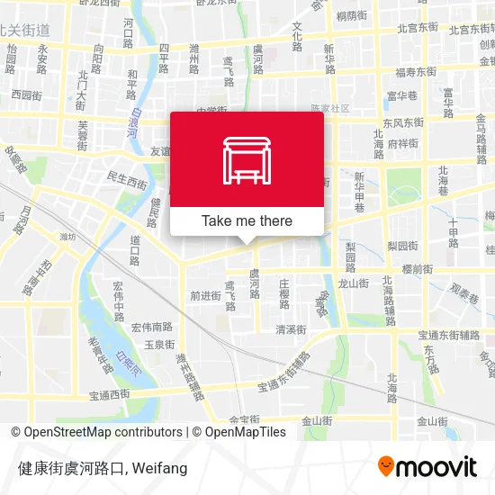 健康街虞河路口 map