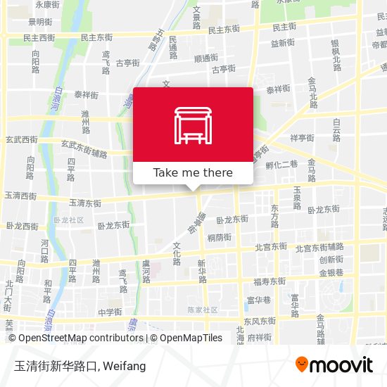 玉清街新华路口 map