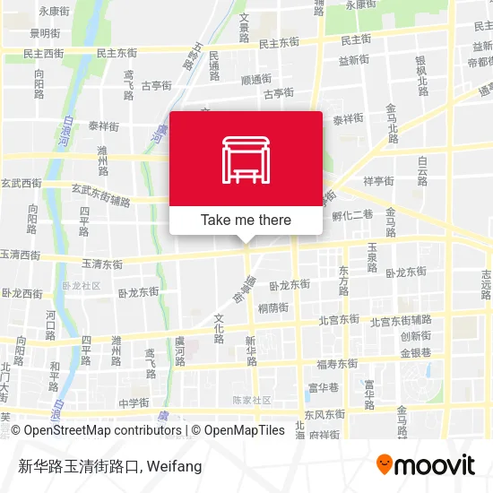 新华路玉清街路口 map
