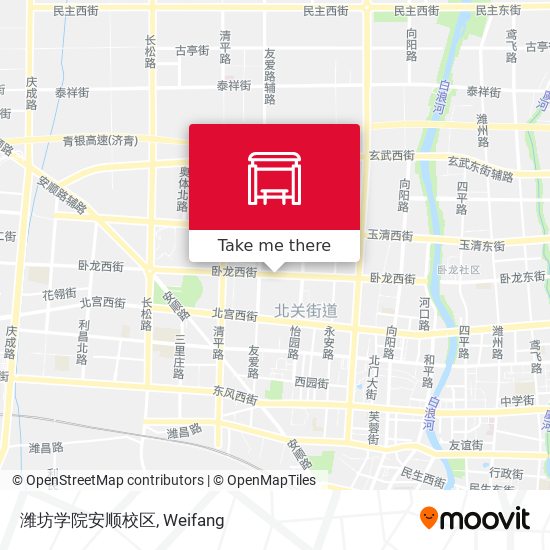 潍坊学院安顺校区 map