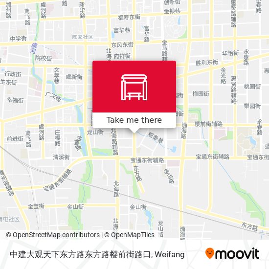 中建大观天下东方路东方路樱前街路口 map