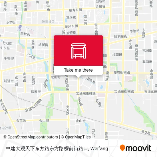 中建大观天下东方路东方路樱前街路口 map